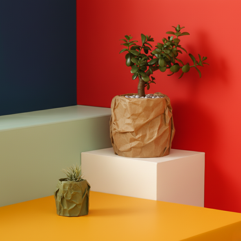 Crumple Elegance Pot